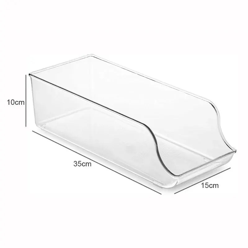 Boîte de rangement pour canettes et bouteilles d'eau minérale - Transparente PET - Tiroir réfrigérateur