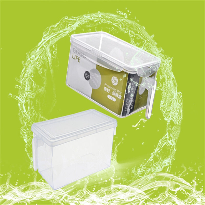 Boîte de rangement en PP transparent scellé aliments pour refrigérateur