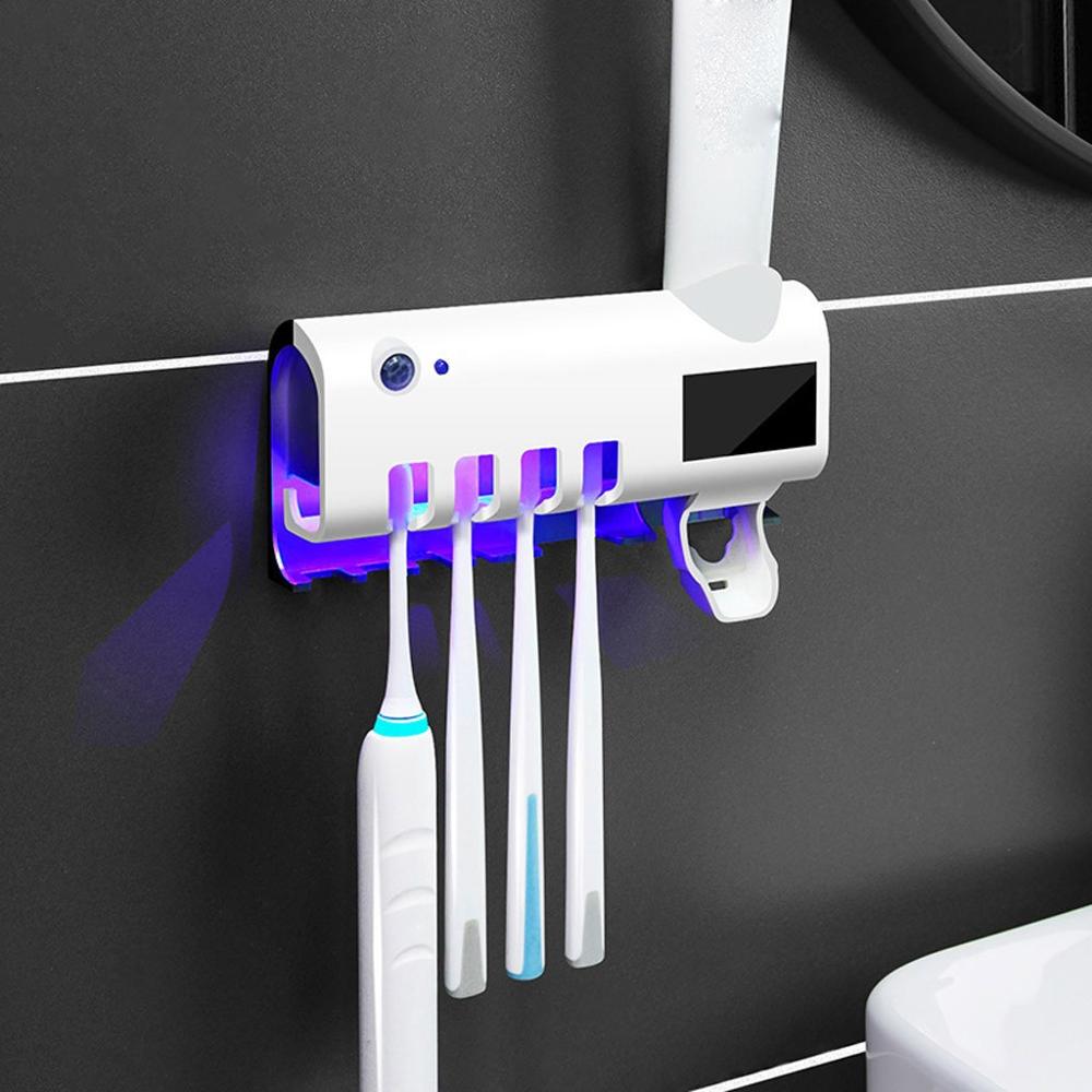 Distributeur de dentifrice solaire avec désinfectant UV