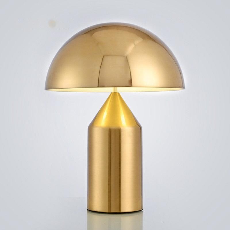 Lampe de table Champignon Atollo Noir et Or