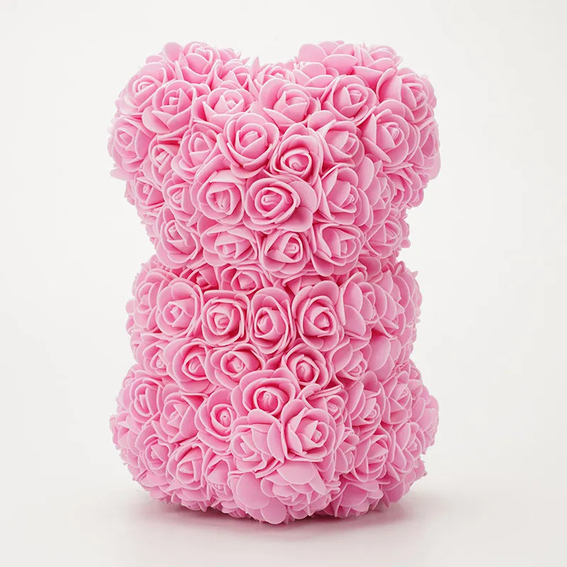 Décoration Florale LilouArt - Ourson de 25 cm, Diverses Couleurs Disponibles