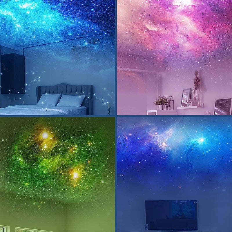 Veilleuse Projecteur Astronaute Galaxie LED - Lumière d'ambiance Ciel Étoilé pour Chambre à coucher et Décoration