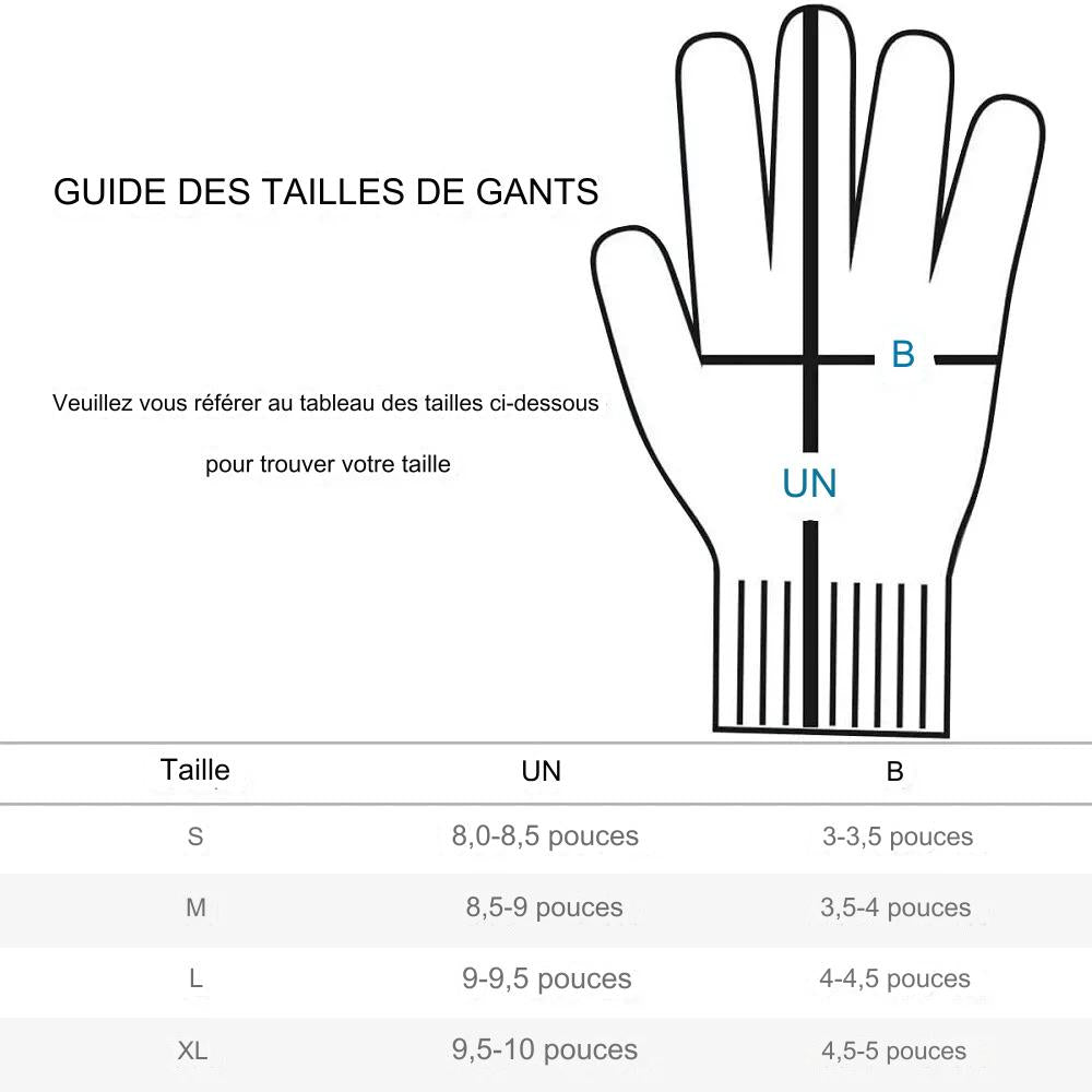 Gants anti-coupures de grade 5 HPPE pour cuisine, jardinage et travail du verre