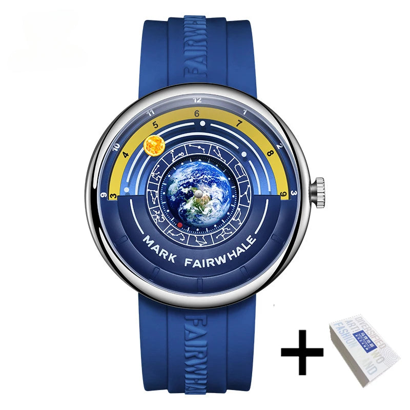 Montre LunarWave 5700 - Édition Fashion Earth - Quartz de Luxe, Étanche, et Innovante pour Hommes