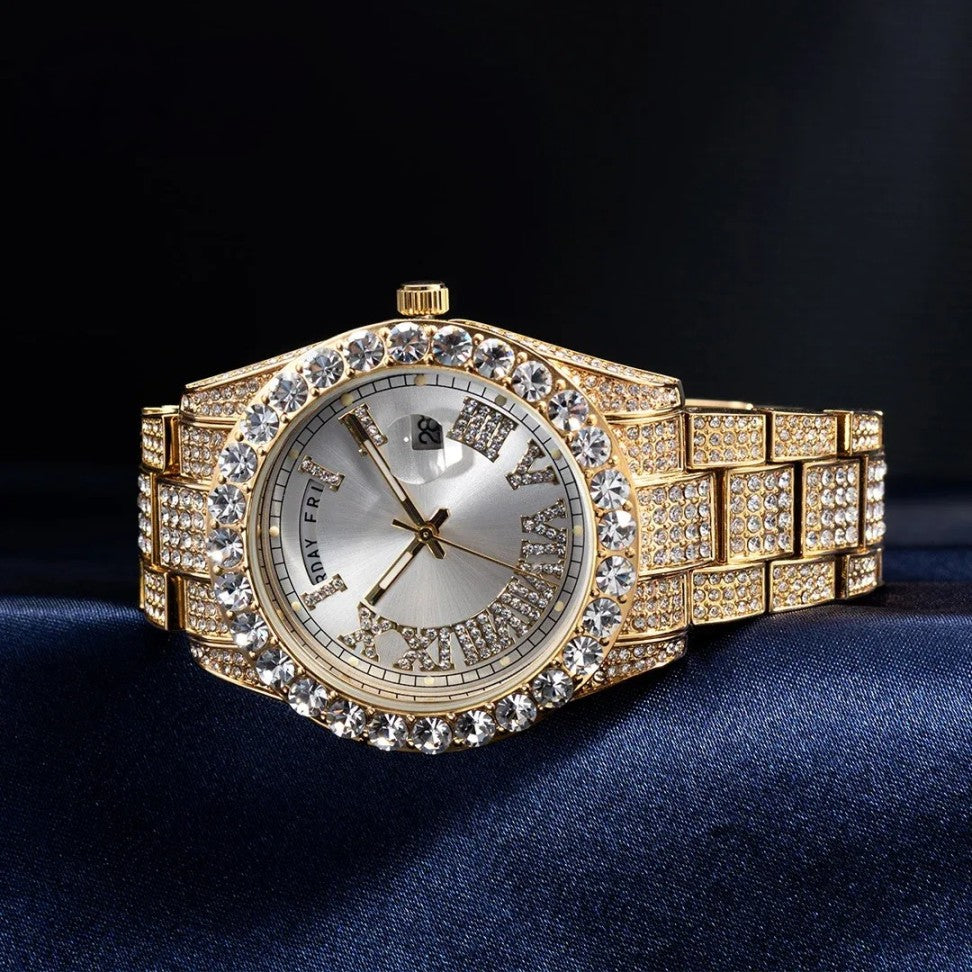 Montre de Prestige, Or 18 Carats, Étanche, Cadeau Parfait - Luxoria