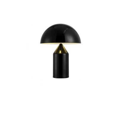 Lampe de table Champignon Atollo Noir et Or