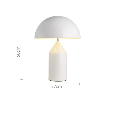 Lampe de table Champignon Atollo Noir et Or