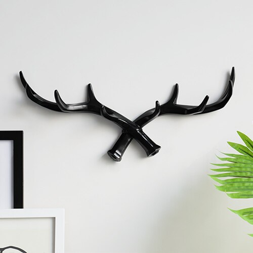 Porte-manteau, porte-clés, porte chapeau décoratif en forme de Corne de cerf